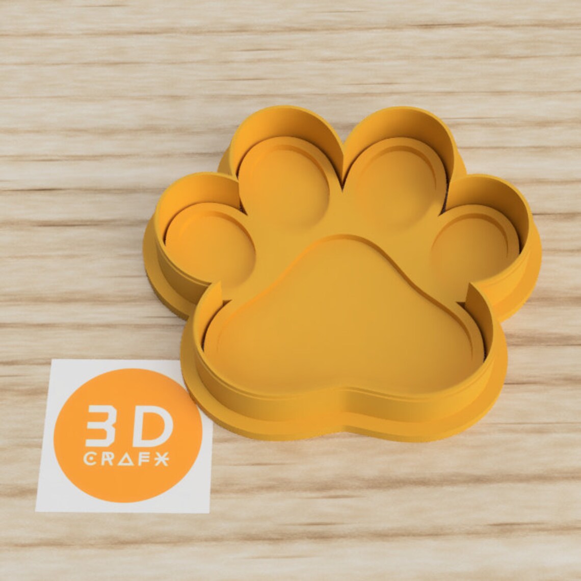 Dog Cat Paw Cookie Cutter and Embosser style 3 Fondant Etsy Australia