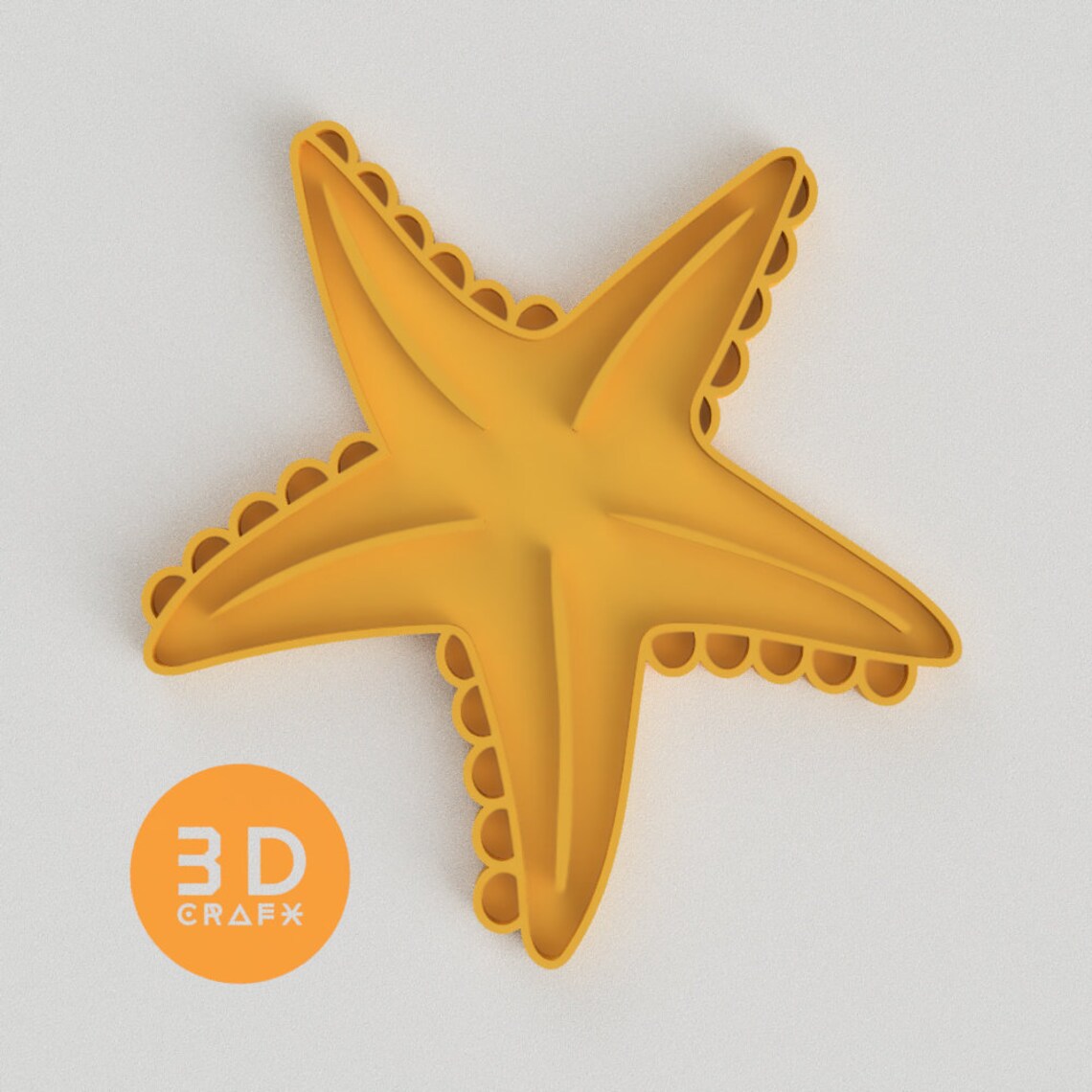 Starfish style 1 Cookie Cutter and Embosser Ocean Theme Etsy