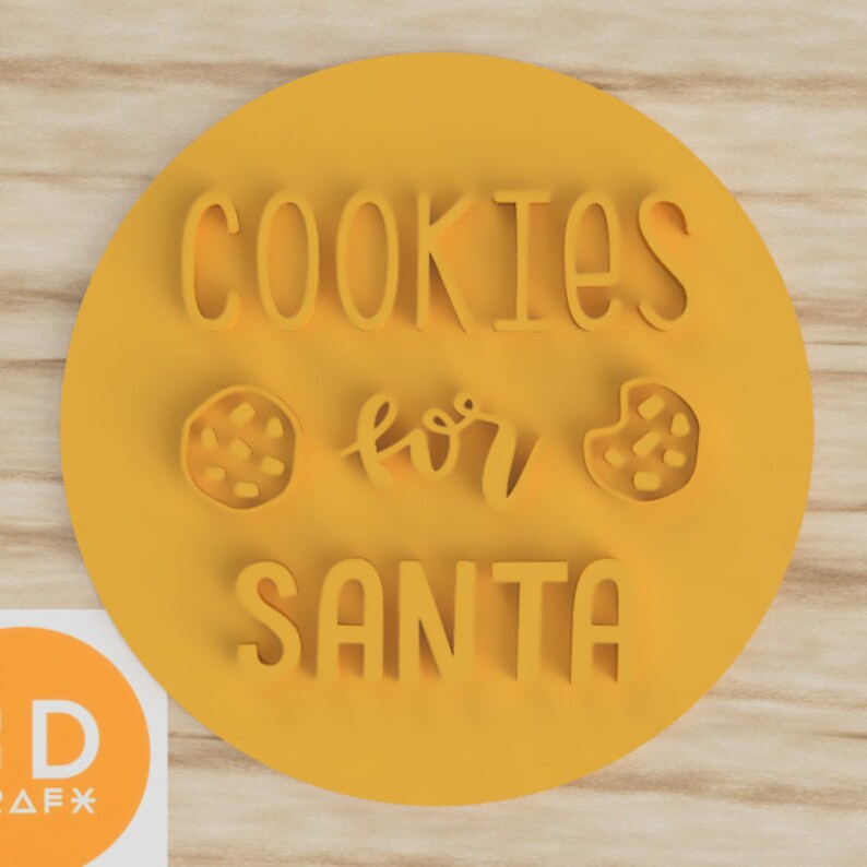 Cookies for SANTA Cookie Embosser and Fondant Stamp in Etsy Australia