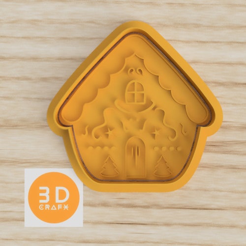 Gingerbread House Cookie Cutter Set Etsy