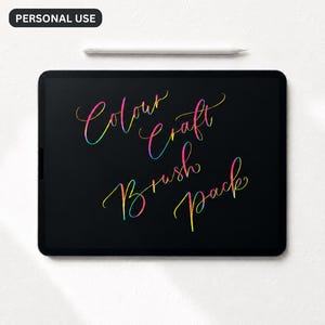 3 Procreate-penselen met kleurverandering – Kleurknutselpakket | Drukgevoelige penselen voor kalligrafie en digitale kunst | Persoonlijk gebruik