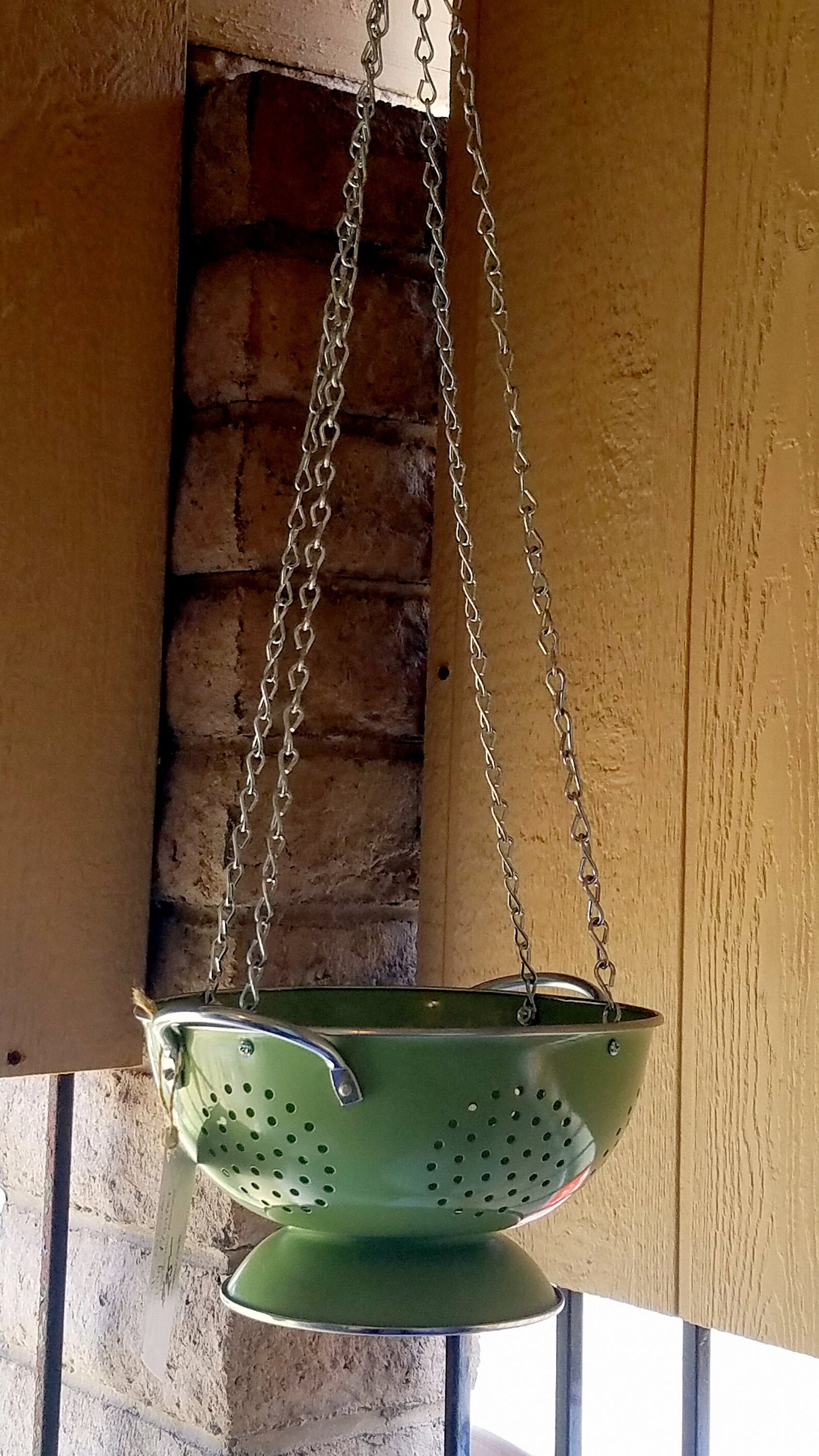 Vintage Colander Hanging Planters Etsy