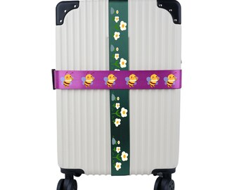 Custom Kawaii Luggage Strap, Personalised Picture Luggage Belt, 11 Colors Suitcase Strap, 180x5CM Luggage Strap For Women/Kids,Luggage Charm