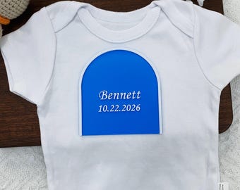 3D Print Baby Name Sign, Boho Infant Room Decor, Newborn Keepsake, Baby Shower Present, Cute Newborn Memento, Hospital Announcement Prop