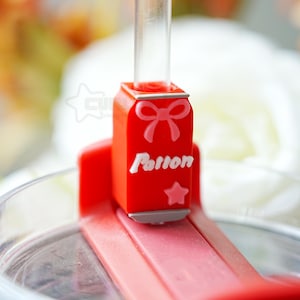 Personalisierte Stroh Tag, 3D gedruckte Tasse Stroh Topper, Benutzerdefinierte Strohhalme Abdeckkappen, niedliches Stroh Zubehör, Canne Beverages Straw Buddy