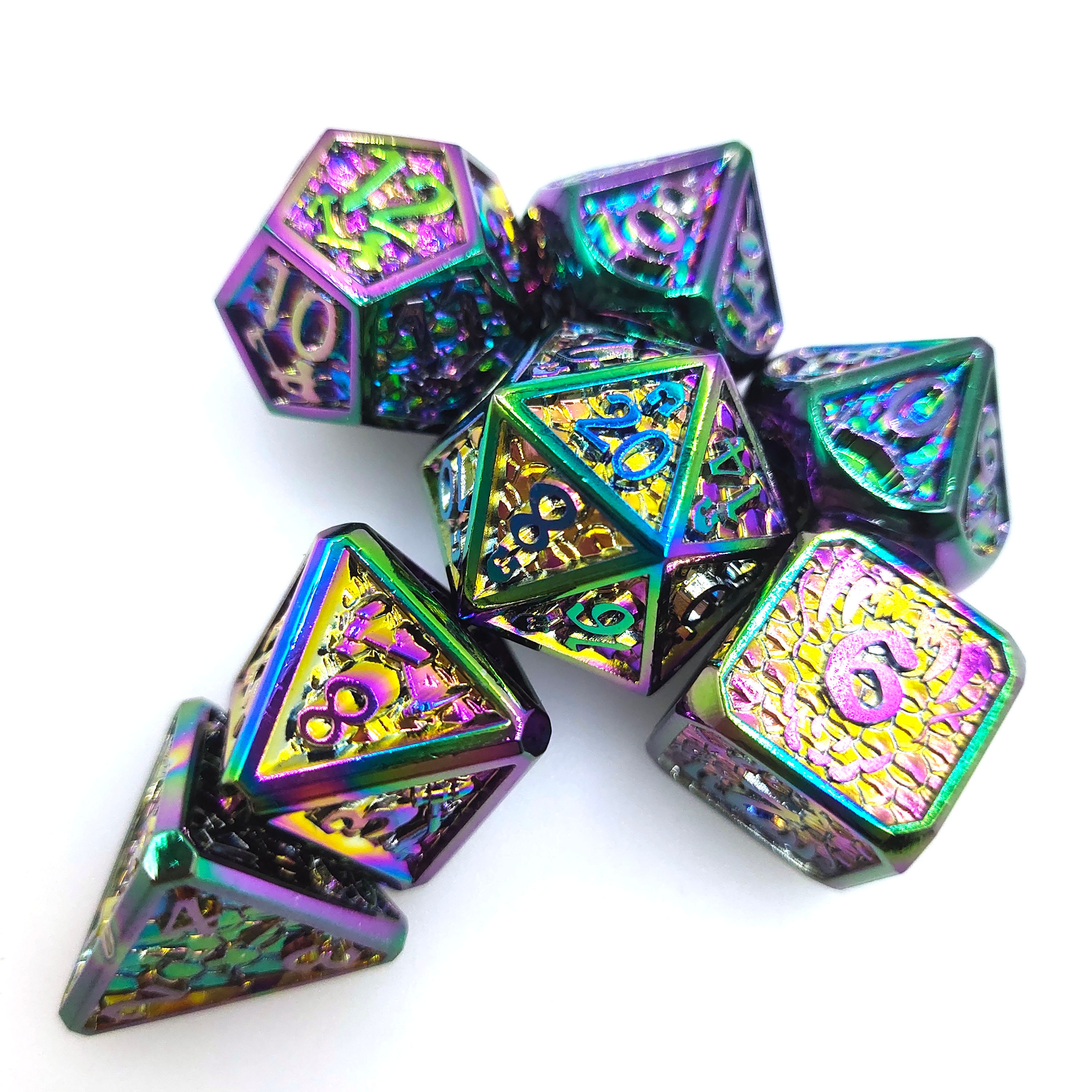 Colorful Metal Cool Dice Set COC Dice Cthulhu Metal Dice Etsy UK