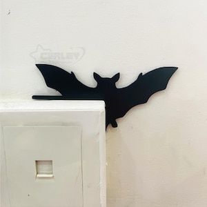 Decoración de esquinas de pared de murciélagos, decoración de pared de Halloween, adorno espeluznante para ventana, adornos decorativos para esquinas, decoración de habitación de Halloween