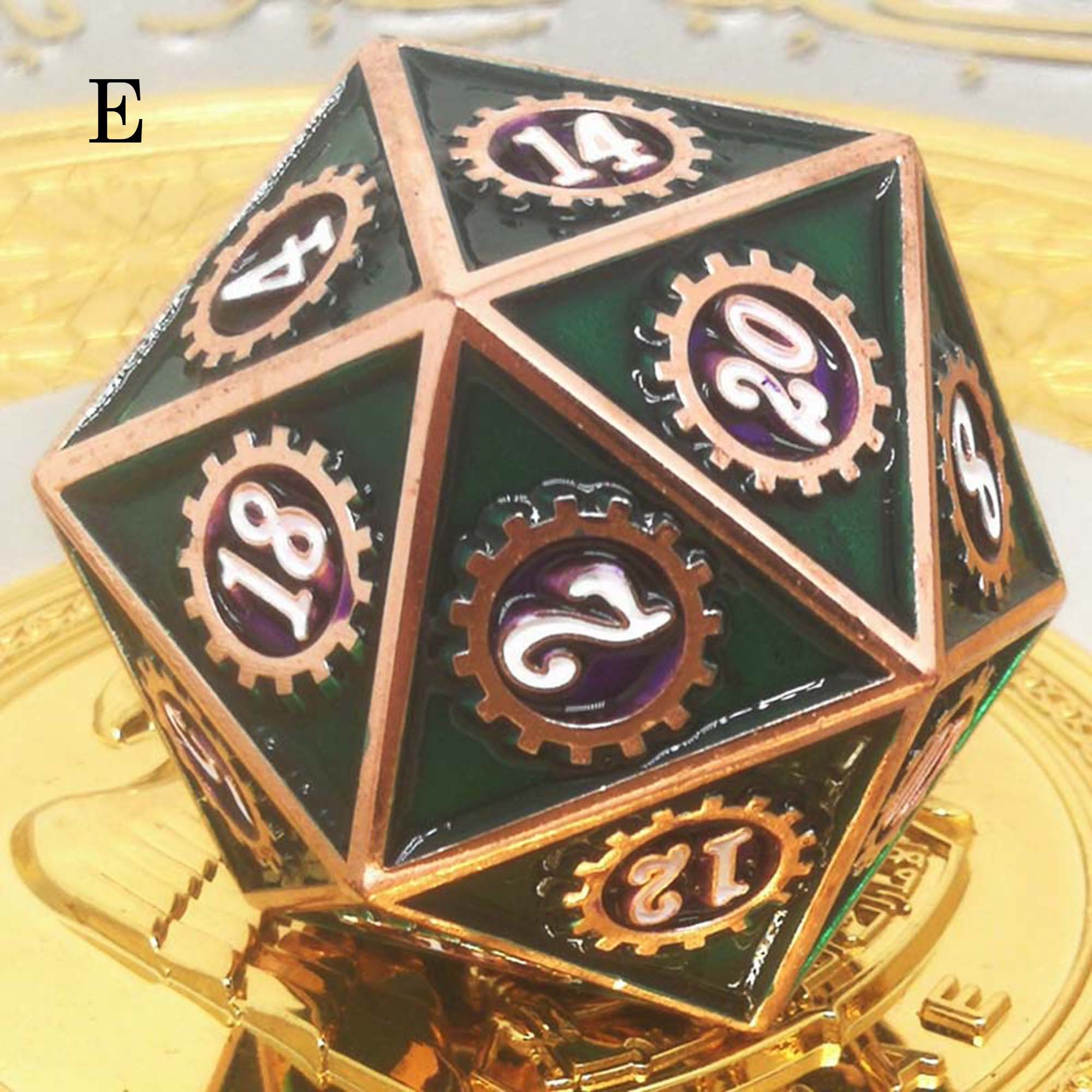 Large D20 Gear Metal Dice Mechanical Metal Dice DND Etsy