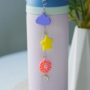 Decoración de taza impresa en 3D, dije colgante para taza, dije para asa, accesorios para vasos, cadenas para vasos, regalo para mujeres, decoración para fiestas
