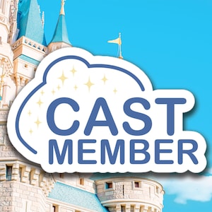 Disney Cast Member Name Tag Sticker