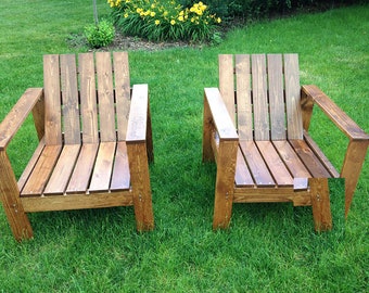Outdoor Chair Plans Etsy