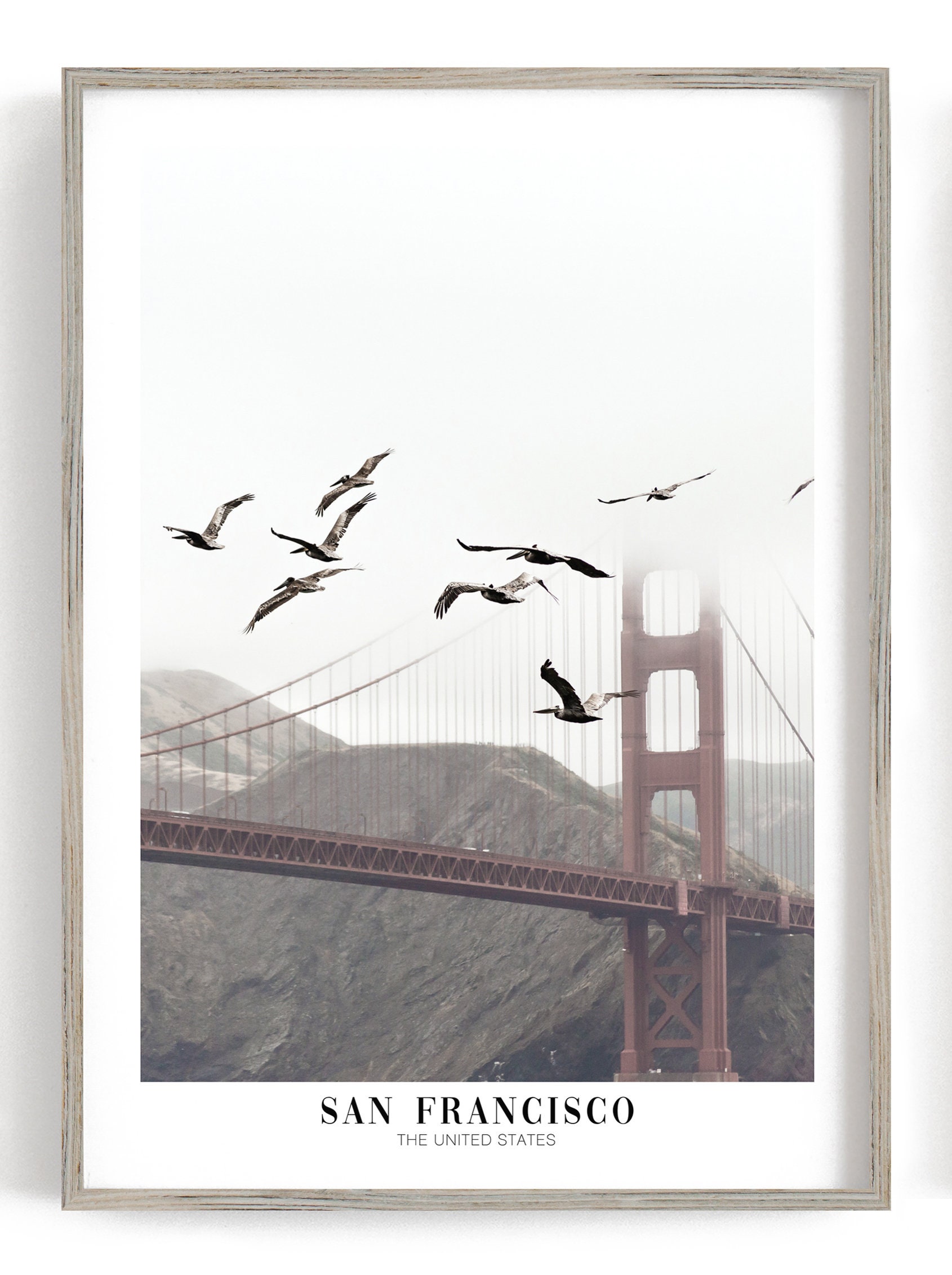 San Francisco Print USA Wall Art Set of 6 Prints San Etsy