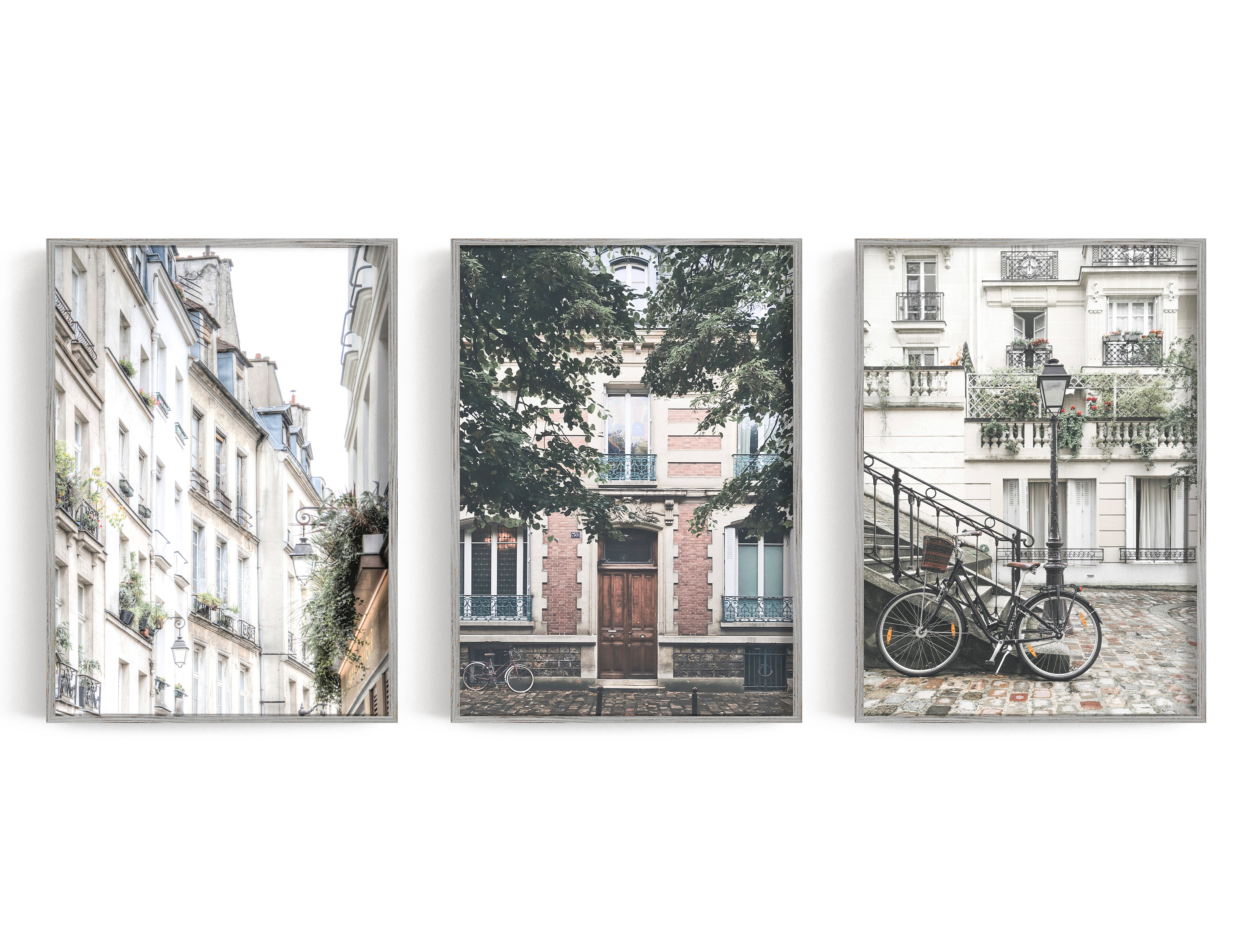 Paris Wall Art Set of 3 Print Canvas Print Canvas Wall Art Etsy