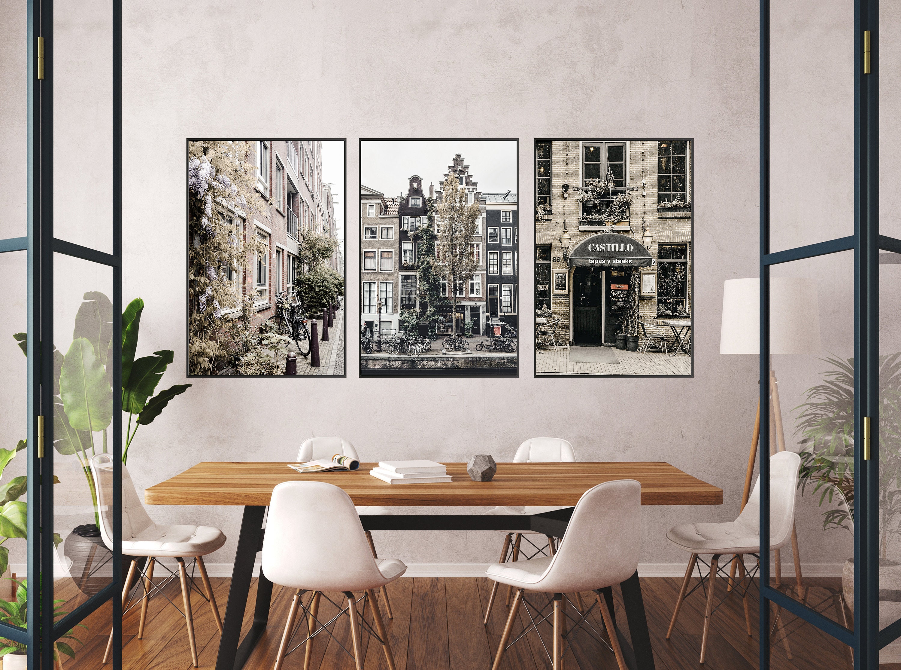 Amsterdam Travel Poster Amsterdam Wall ARt Amsterdam Prints Etsy