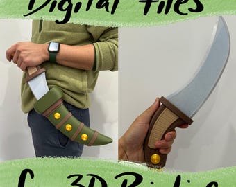 エースのナイフ｜ワンピース｜コスプレ小道具｜3Dプリントファイル