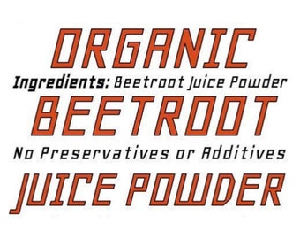Organic Beetroot Juice Power | Natural Food Coloring | Superfood | Nitric Oxide | Libido | Pre-workout | Dye | Beet Root | Colouring