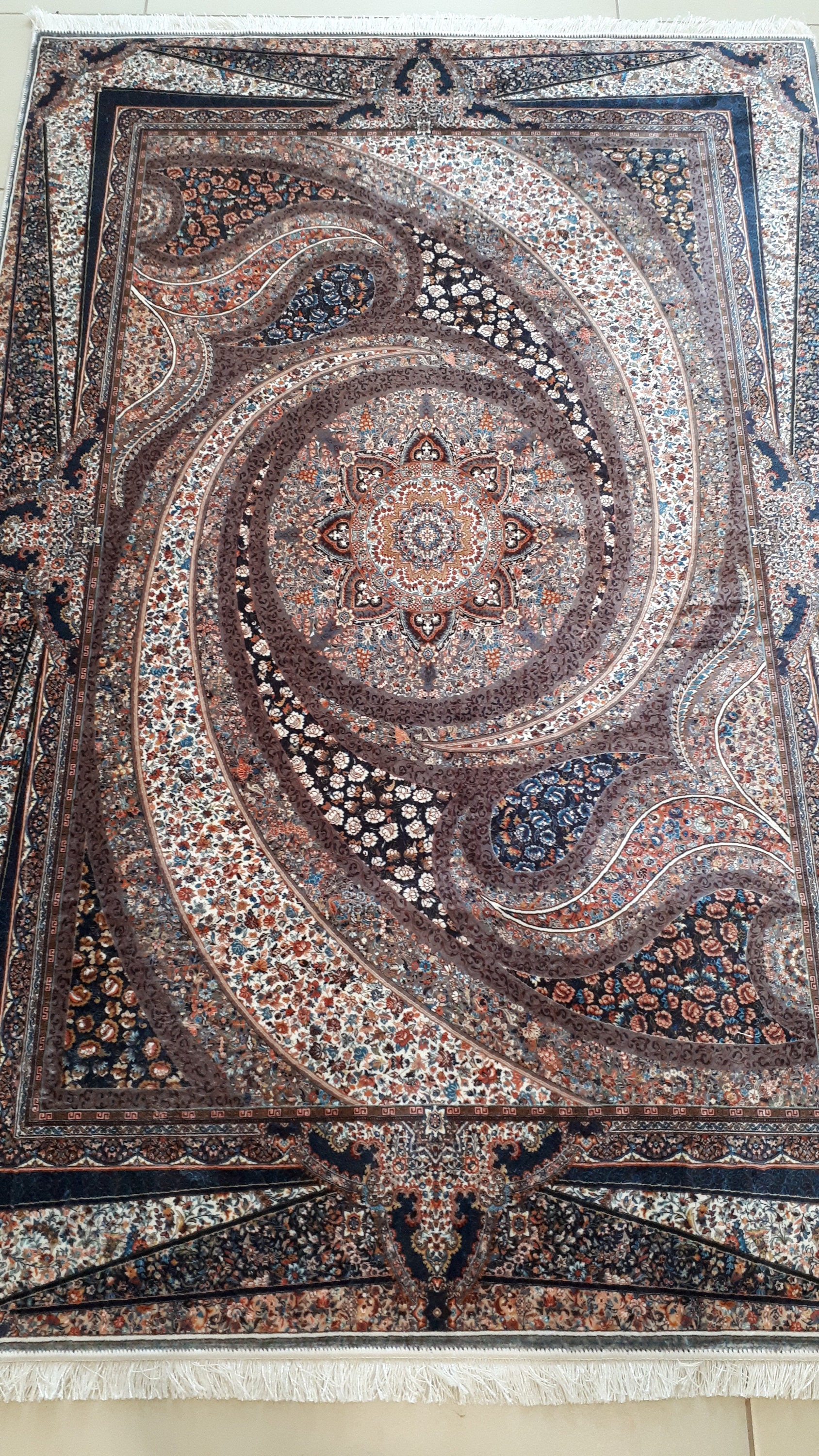 Designer bamboo silk carpet 140x100cm innovative material Etsy