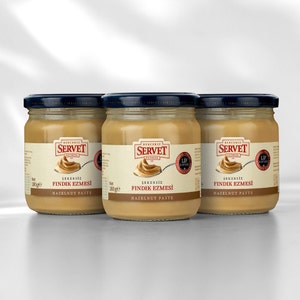 Hazelnut Spread 3-Pack 3x200g No Added Sugar Pure & Natural High Fiber Nut Butter zdjęcie 3