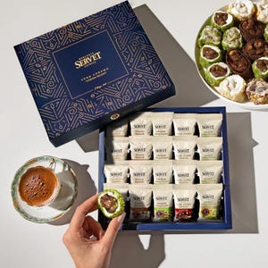 Mixed Wrap Nut-Filled Turkish Delight Single Packs 20x20g, 400g Total| Nut-Filled Gourmet Lokum | No Preservatives