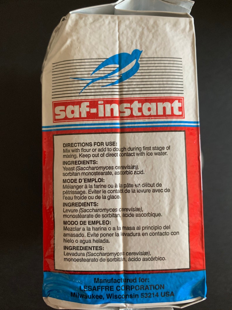 SAFInstant Yeast 1lb 16 oz /454 g Etsy