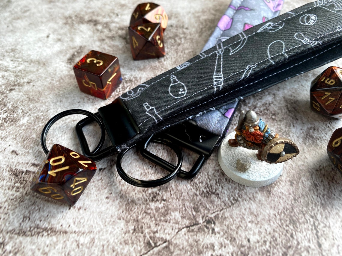 Dwarven Dnd Key Fob Wrist Strap RPG Key Chain Dungeons Etsy Ireland
