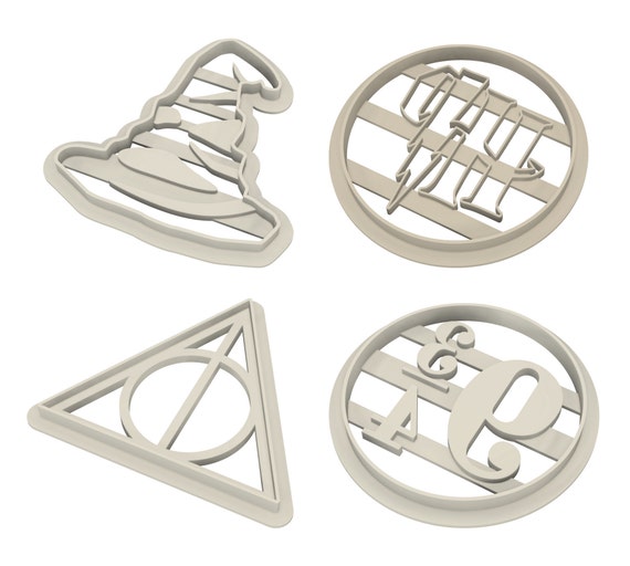 Harry Potter Cookie Cutters Fondant Singles and Set 3d Etsy
