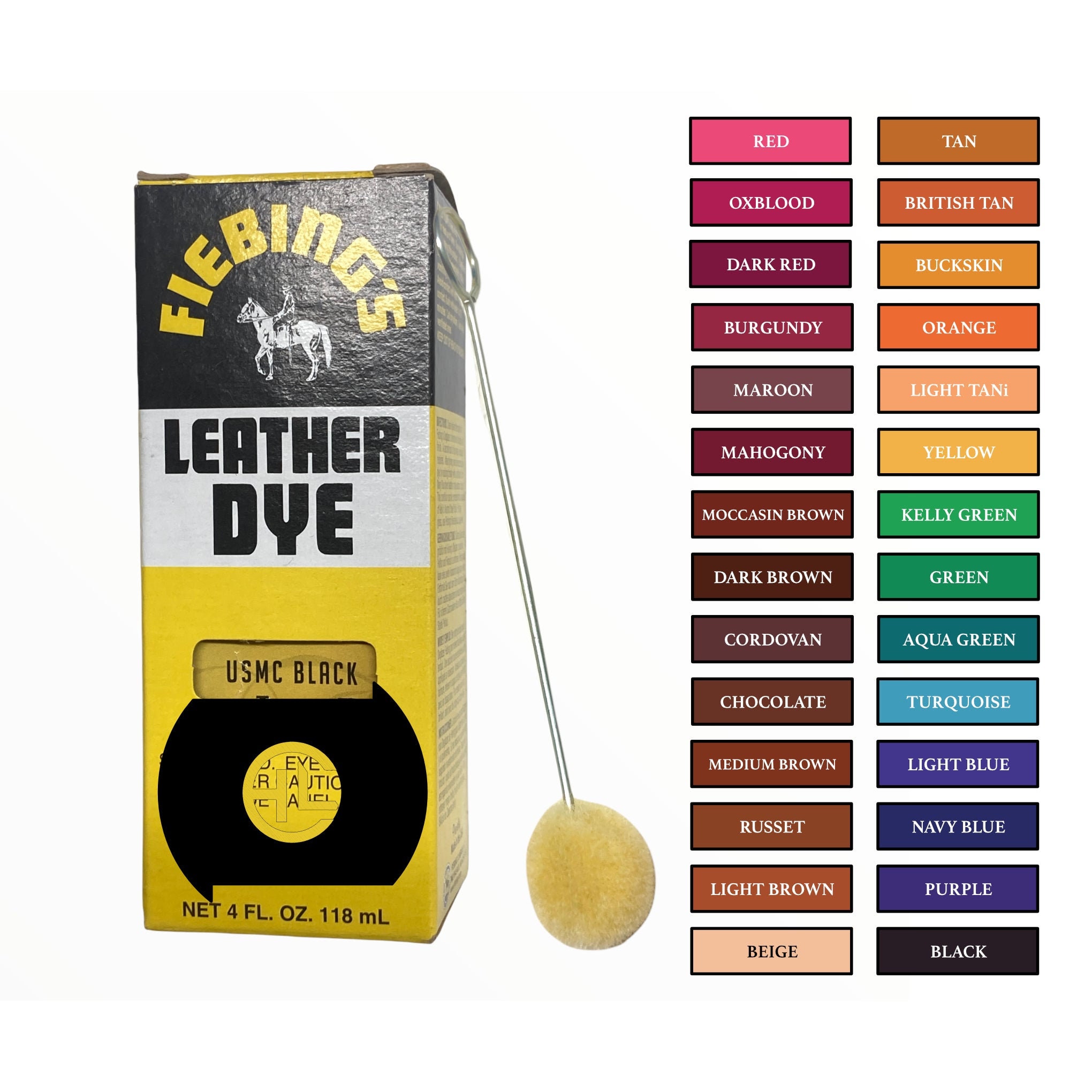 Fiebings Leather Dye 4 oz – Panhandle Leather Co.