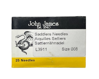 25PK John James Saddlers Needles