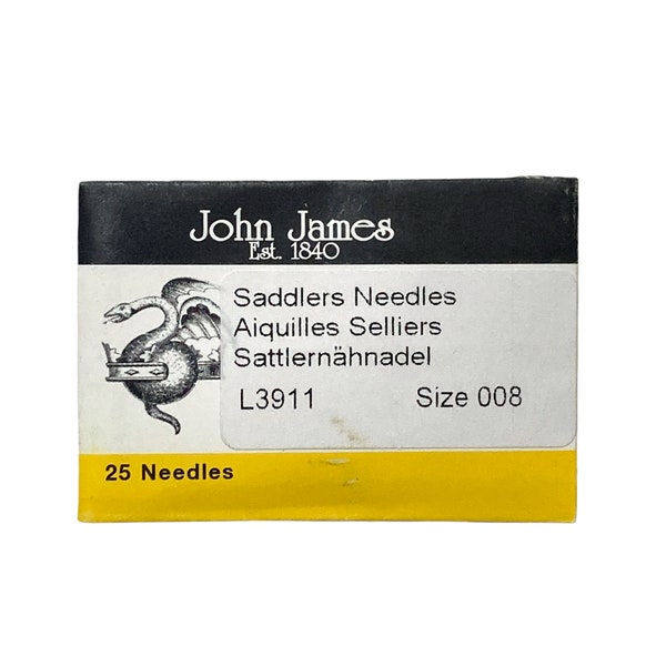 25PK John James Saddlers Needles