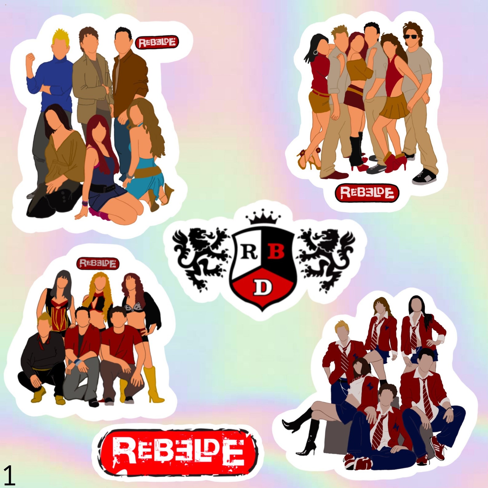 Rebelde Sticker RBD Sticker Rebelde Fans Rebelde Logo Etsy