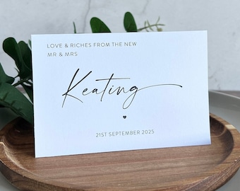 Wedding Favour Lottery Scratch Card Holder