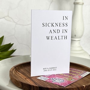 Porte-cartes à gratter du loto pour mariage (Ensemble de 10)