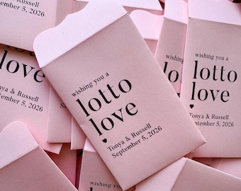 Lotto Love Wedding Favour Lottery Ticket Holder