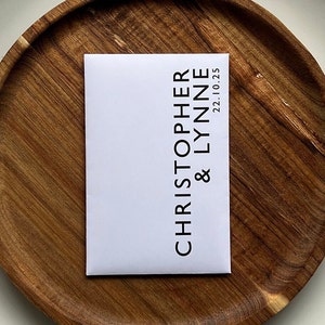 Porte-cartes à gratter pour mariage, double face (Ensemble de 10)