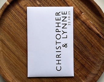 Wedding Favour Scratch Card Lotto Holder Double Sided