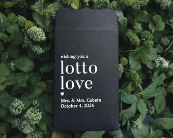 Lotto Love Wedding Favour Lottery Ticket Holder