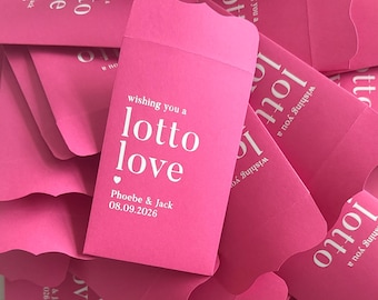 Lotto Love Wedding Favour Lottery Ticket Holder