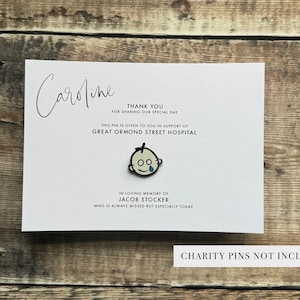 Cadre de table de faveur de mariage alternatif carte à épingles caritative (Ensemble de 10)