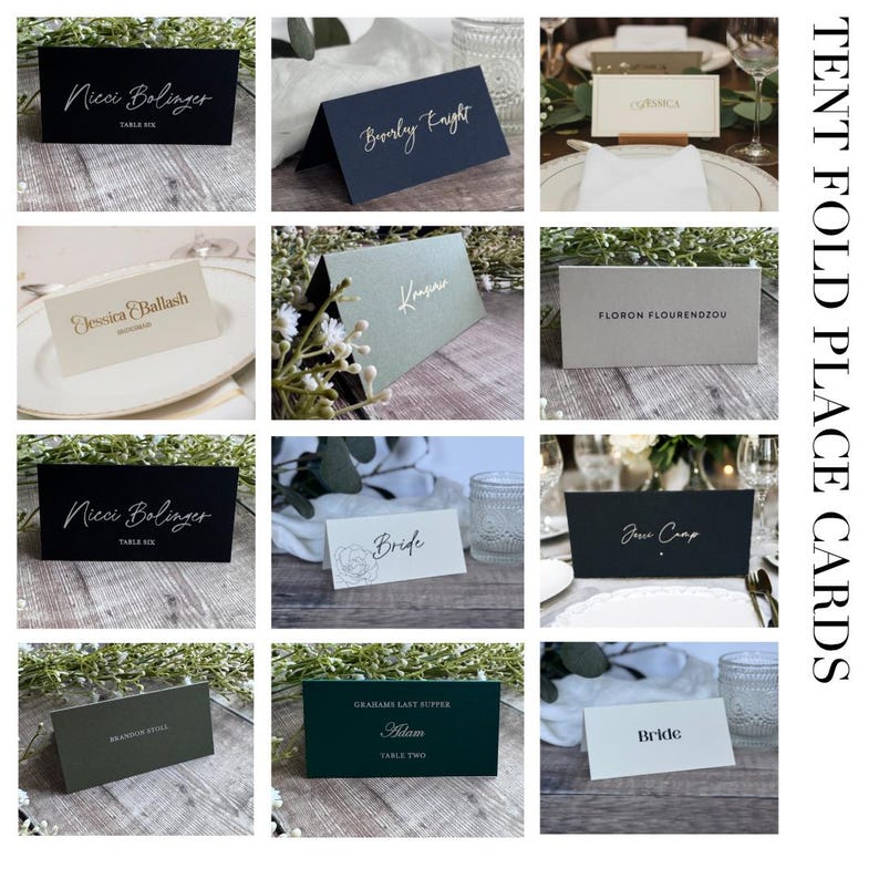 Wedding Table Place Cards