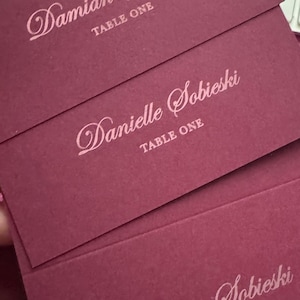 Wedding Table Place Card