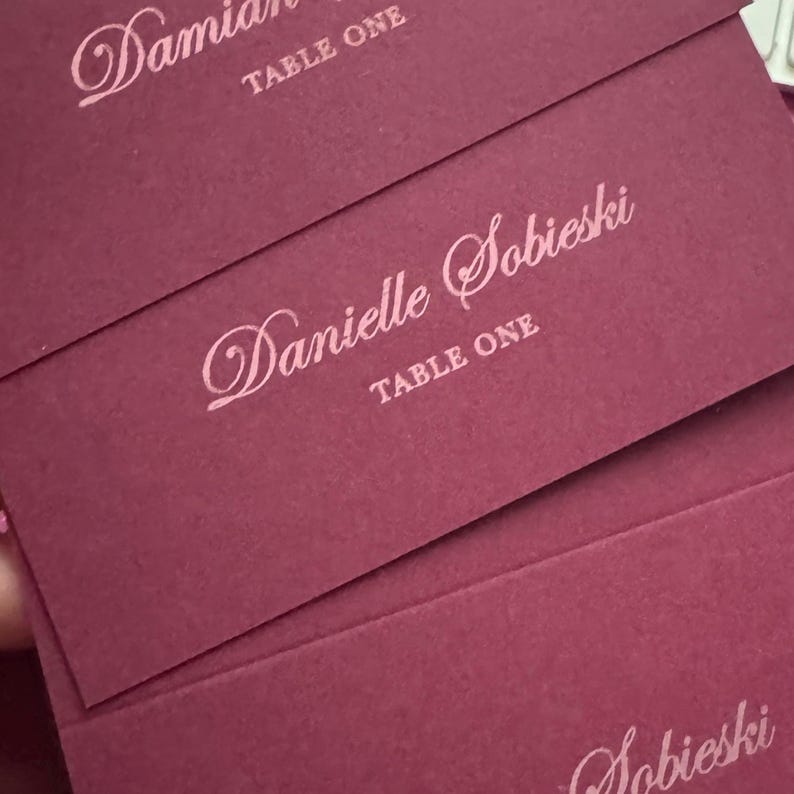 Wedding Table Place Card