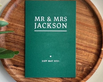 Wedding Favour Lotto Scratch Card Holders Real Metallic Foil