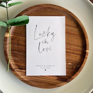 Porte-cartes à gratter du loto pour mariage (Ensemble de 10)