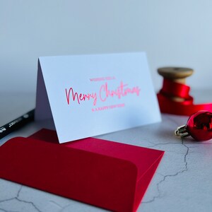 Weihnachtskarte Rubbelkarte Geschenk mit Umschlag