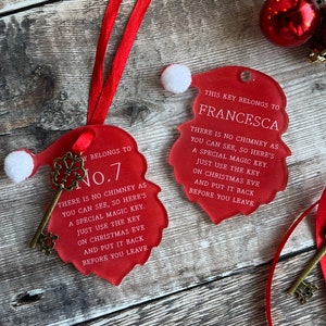 Santas Magic Key, Tradición personalizada de Nochebuena para niños, Relleno de caja de Nochebuena