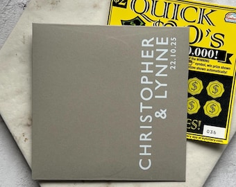 Scratch Card Square Envelopes Personalised