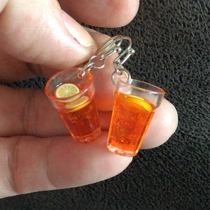 Iced Tea Glass Necklace or Earrings (11,673)