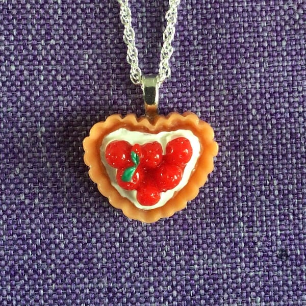 Collier ou Boucles d'Oreilles Tarte aux Fraises (11,672)