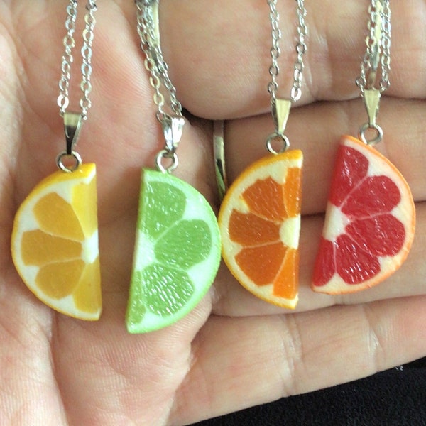 Citrus Fruit Necklaces and Earrings (15,036)