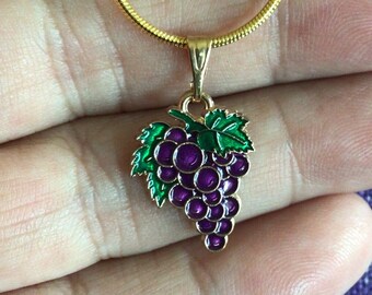 Grapes Necklace or Earrings (12,058)